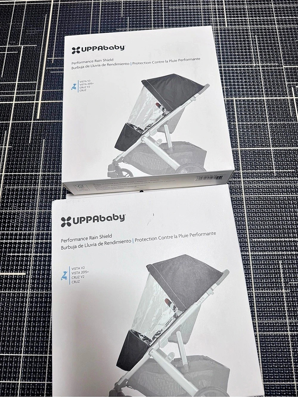 UPPAbaby Performance Rain Shield Clear & Black Rain Shields
